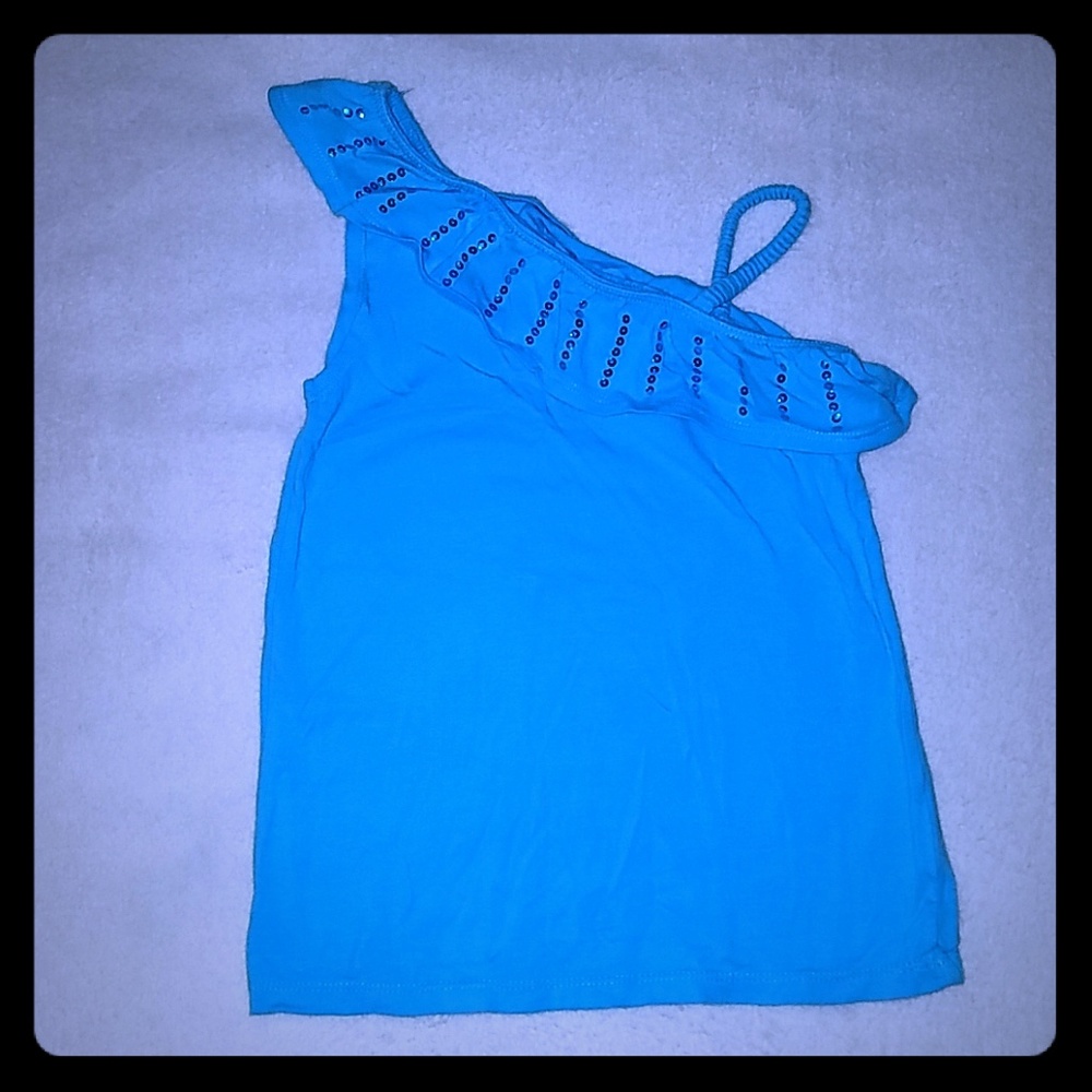 Faded Glory Girls Blue Tank Top sz 4/5